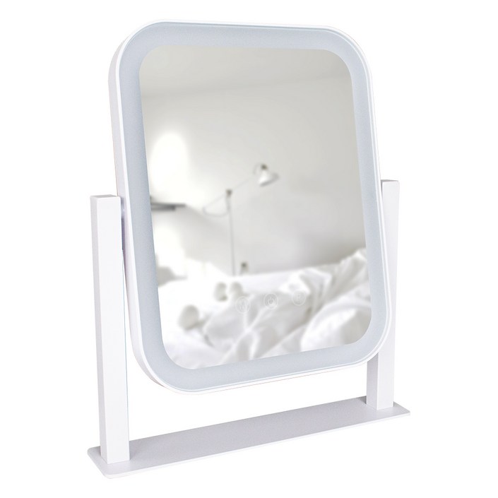 비욘드퍼니싱 LED 화장대 탁상 거울, 라운드 LED라인조명 스몰, 1개