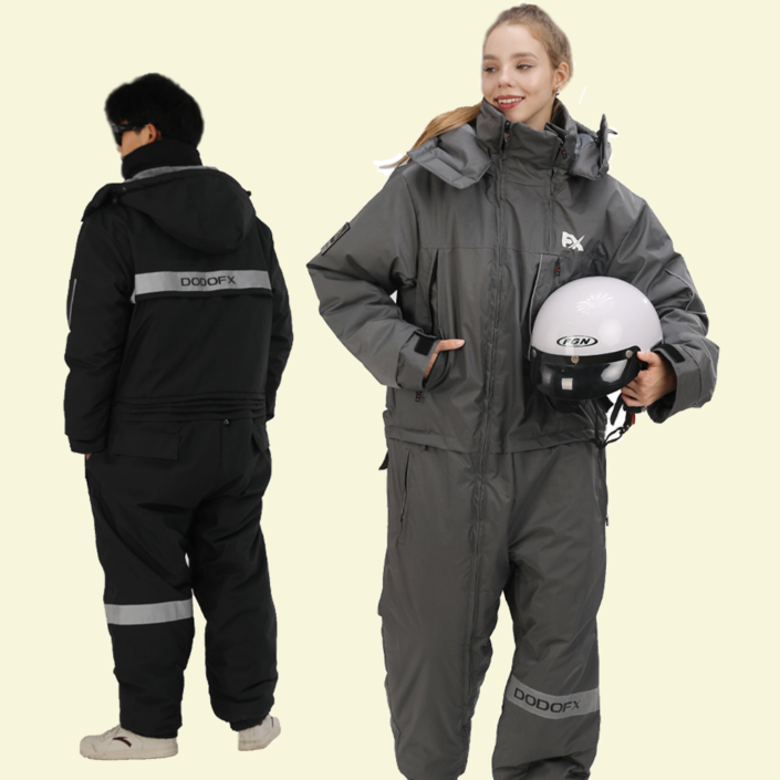 국내 당일 발송 DODO FX 겨울 오토바이 방한복 라이딩 일체형 우주복 빅사이즈 스즈끼복 배달 방한복