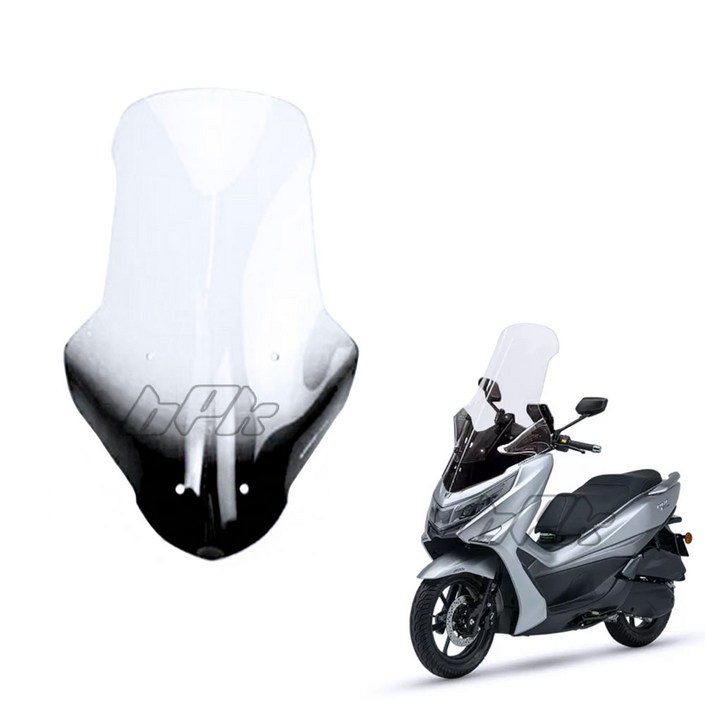 BPK 대림 22 23년 UHR 125 150 82cm 롱 윈드 스크린 방풍 바람막이 세트, 1개