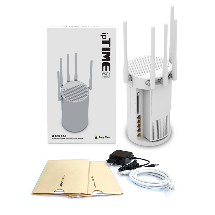 ipTIME AX3000M 듀얼코어 WIFI6 메쉬 네트워크 서버 유무선 공유기 유선 기가 4포트 USB ipTIME AX3000M 듀얼코어 WIFI6 메쉬 네트워크 서버 유무선 공유기 유선 기가 4포트 USB