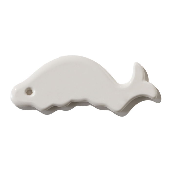 도예장인 에드뷰 명장 세라믹 돌고래 괄사 페이스 바디 림프순환 마사지  43만 유튜버 밤비걸 PICK, 화이트유광, 1개