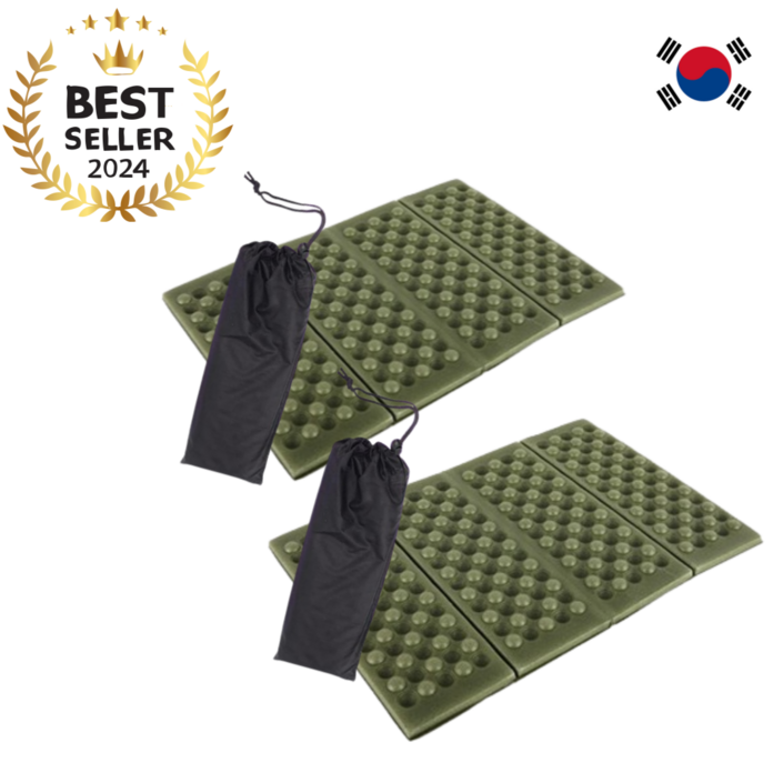 라운드문 초경량 접이식 방석 폴딩 등산 캠핑, 카키