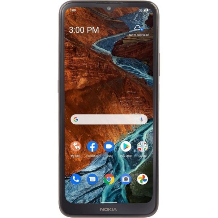 Nokia G300 5G 64GB 저장공간 4GB RAM 6.52인치 HD+ 디스플레이 잠금해제 스마트폰 스페이스 그레이(리뉴얼)