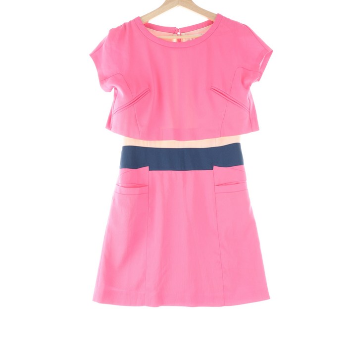 WS질스튜어트 드레스 원피스 핑크 반팔 유니크62