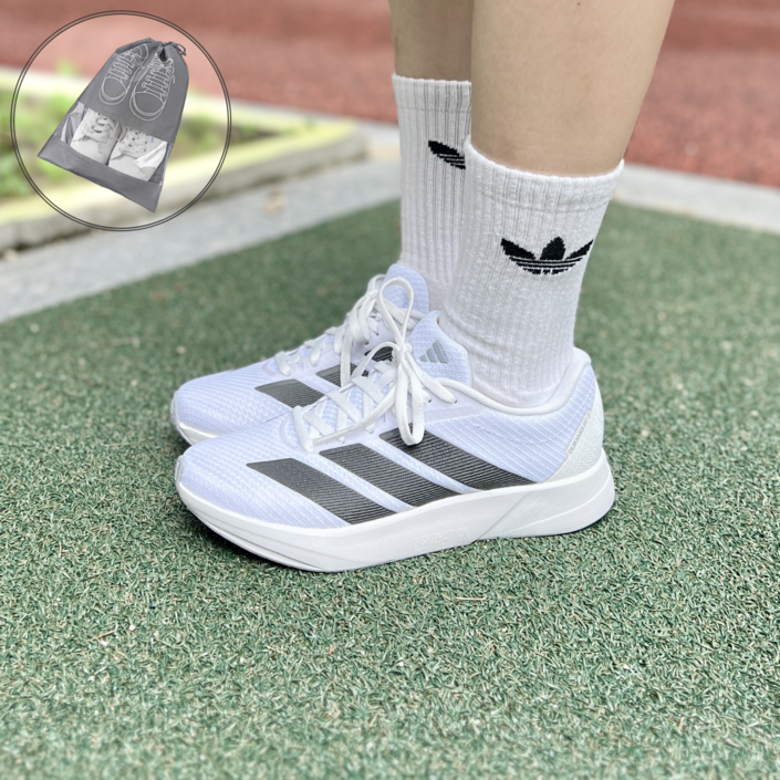아디다스 DRCW 듀라모 여성 발편한 운동화 런닝화 헬스화 조깅화 마라톤화 러닝화 화이트그레이 슈즈케이스 포함