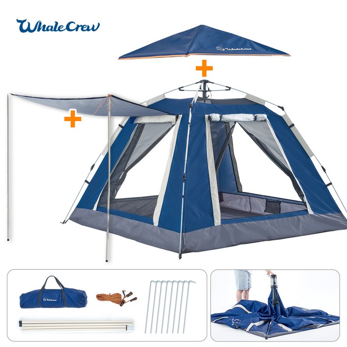 웨일크루 벨루가 간편한 원터치 텐트, 단일
