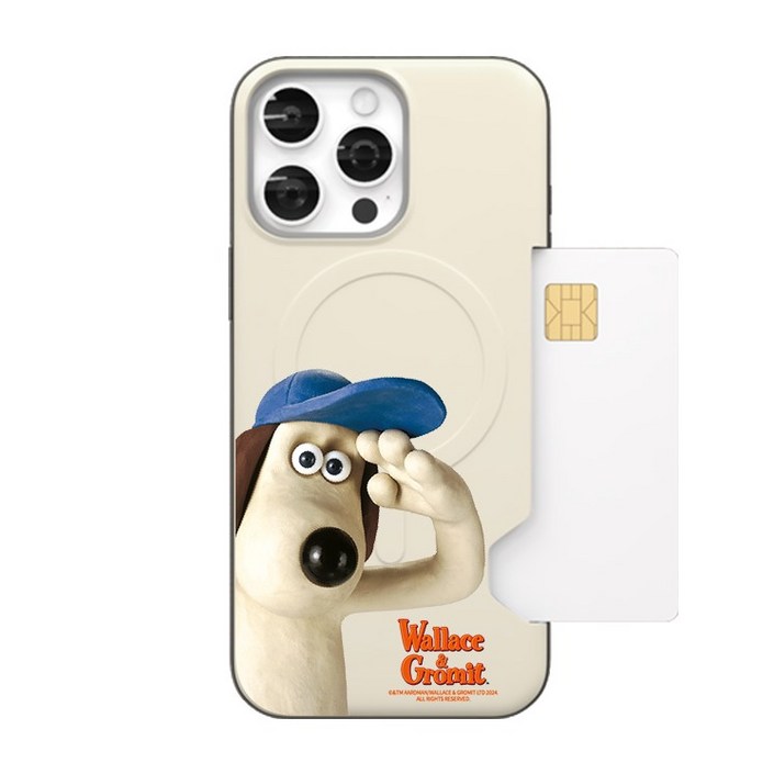 자력2배웰레스와그로밋 맥세이프 카드범퍼케이스카드2장수납