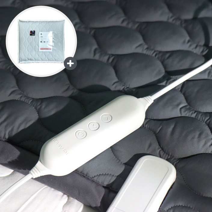 [전자파없는 26년형] 한일의료기 x 오테너 IOT 그래핀 탄소매트 특허받은 20온스 두툼한 카본매트, 04. 킹 분리난방 160x200, 딥네이비