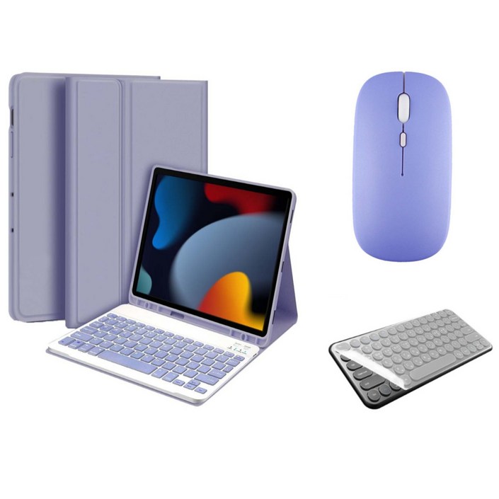 아이패드 호환 에어 프로 미니 12345678910 세대 M2 M4 펜슬 수납 블루투스 키보드 케이스 무선 마우스 세트 iPad Pro Air Mini 케이스나라