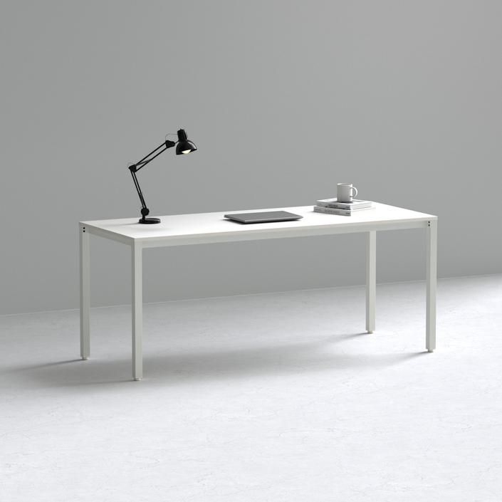 209애비뉴 제로데스크 화이트 1800x800 게이밍게임용컴퓨터책상데스크 초강력 책상, 화이트프레임화이트상판