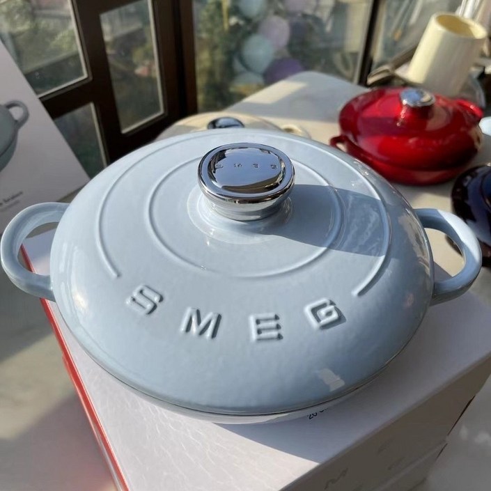 에스엠  스메그 26cm 법랑 냄비 해산물 전용