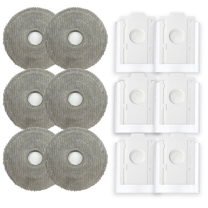 멋진공간 삼성 비스포크 Ai 스팀 제트봇 호환 먼지봉투  6p  물걸레  6p 소모품 세트