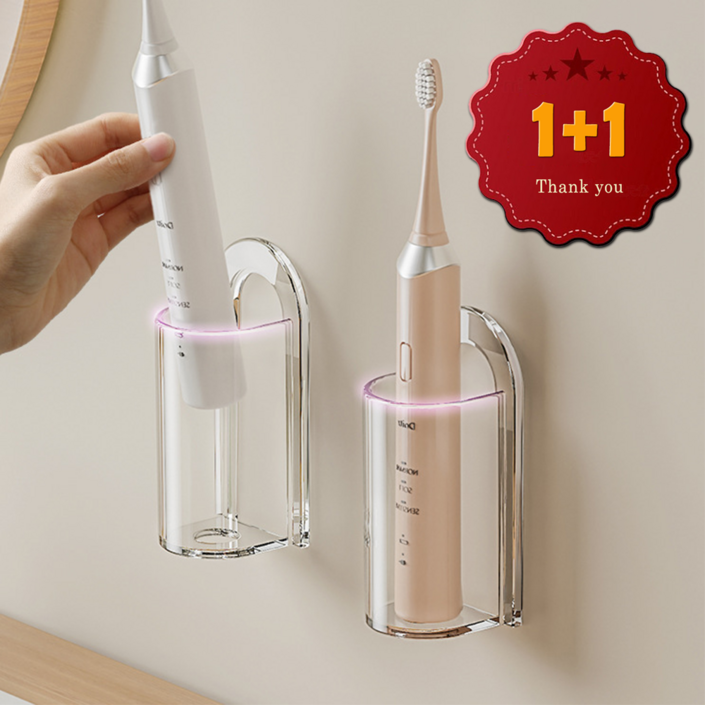 11 깔끔원 투명 전동칫솔거치대