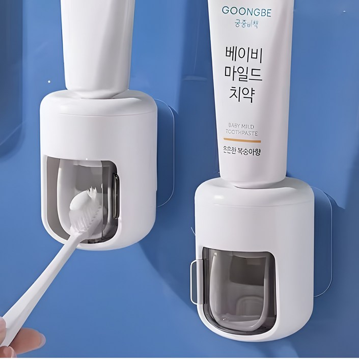 PDG 무타공 치약 짜개 자동 치약 디스펜서1개