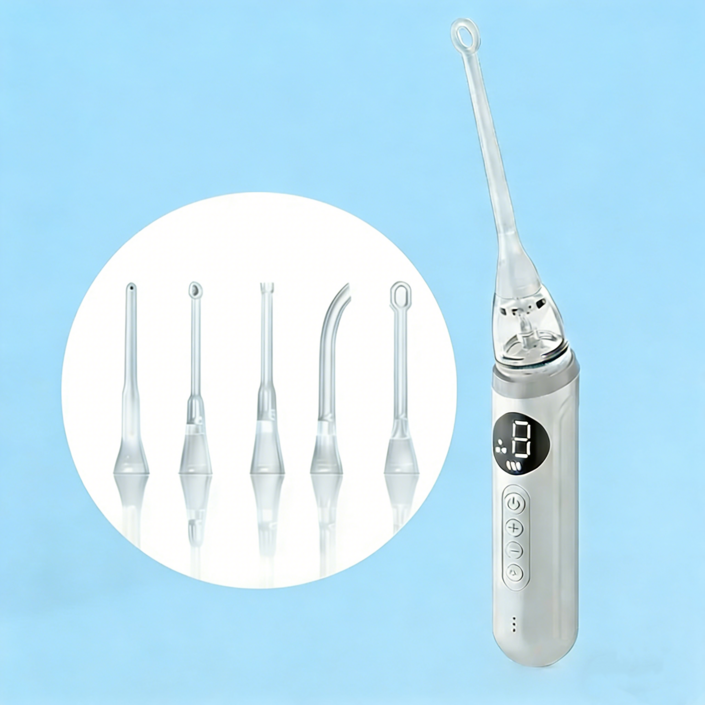 KC인증 배터리 목똥 입똥 청소기 입냄새 구취제거 실리콘 조명헤드