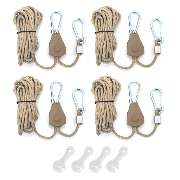 캠프웨이 로프라쳇 4p  스트링4p  야광라인훅 4p