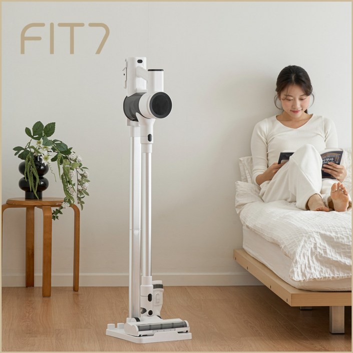 하이엔드 FIT7 무선 청소기 흡입자동조절 BLDC 초강력 초경량 차이슨 흡입력 좋은 진공청소기, 에센셜 화이트, FT470BLD