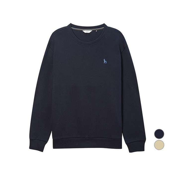 헤지스 남성용 조직감 크루넥 맨투맨