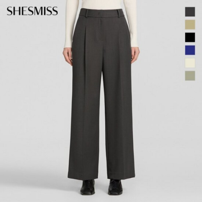 쉬즈미스 원턱 와이드 팬츠 SWWSLP12110