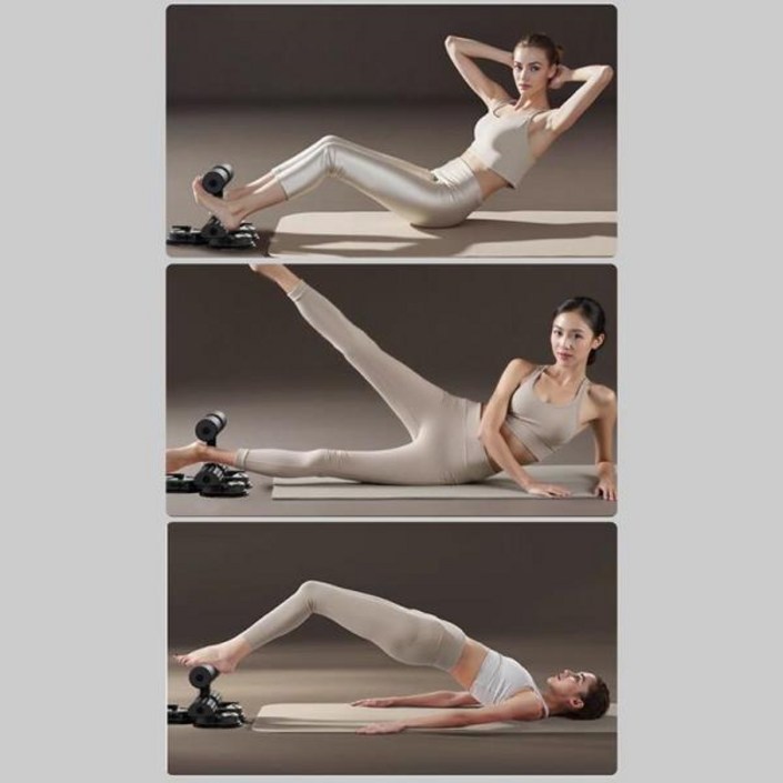 앉아 발 홀더 흡입 컵이있는 위 트레이너 복부 운동 장비 홈 체육관