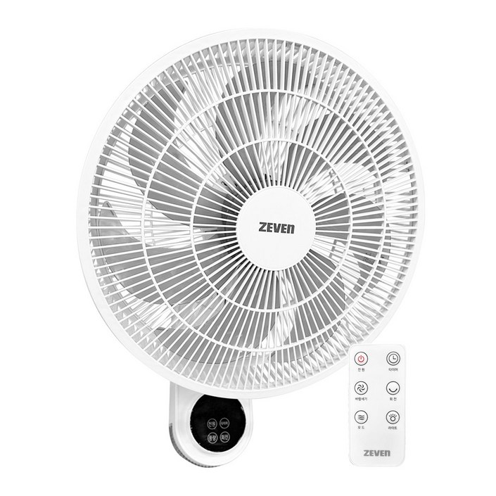 가정용 저소음 리모컨 벽걸이 선풍기 / 사무실용 타이머 팬큘레이터