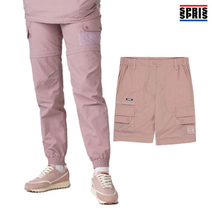 스프리스 여성 탈부착 트랜스포머 메쉬포켓 팬츠