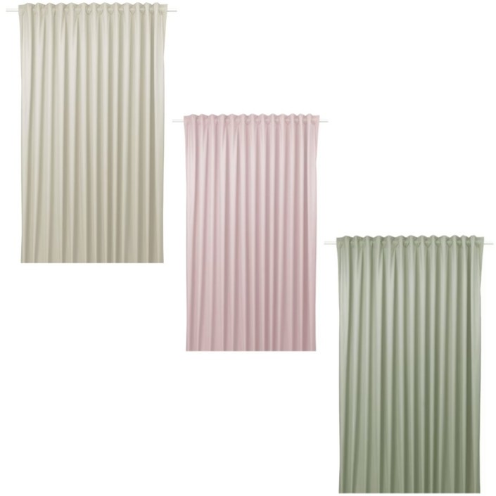 이케아 암막커튼 커튼테이프 포함 210x250 벵타 3가지색상