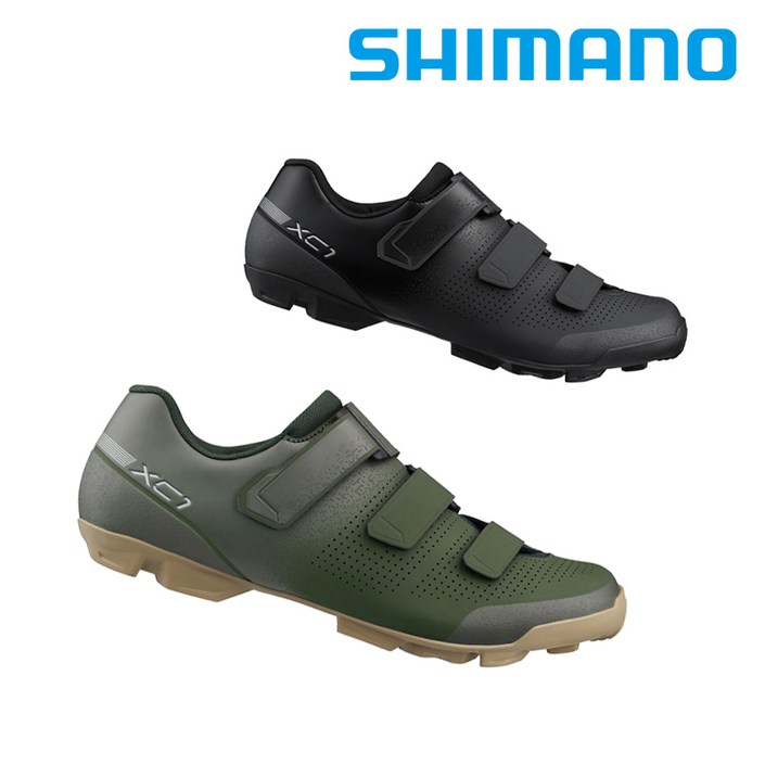 시마노 SHXC102 자전거 클릿 슈즈 남성용SPD MTB 클리트 호환 인문용 자전거용 신발SHXC1 블랙 올리브, EU 43,  올리브 