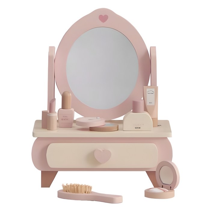피에스타 우드 테이블 화장대 세트