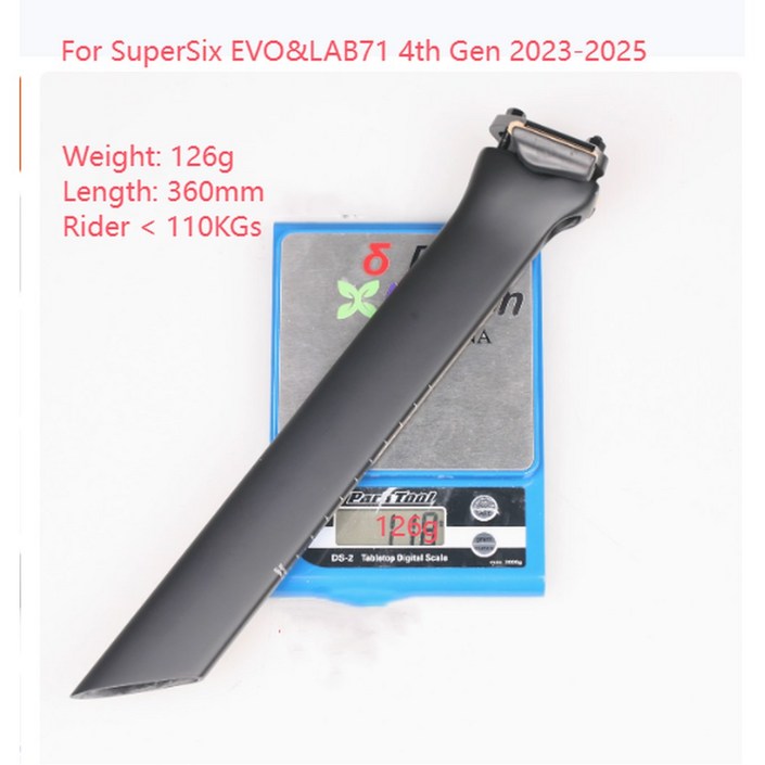 HY 초경량 제로 오프셋 카본 시트포스트, 캐논데일 슈퍼식스 EVO  LAB71 3 세대4 세대 할로우그램 SL27 용, T800 360365mm 121127g