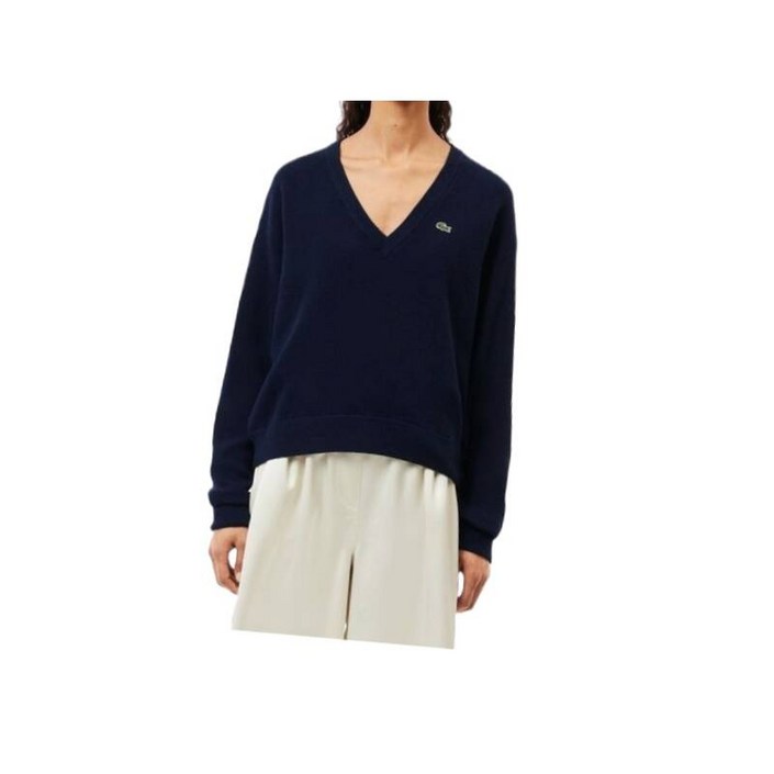 매장정품 라코스테 LACOSTE 여성 링스링스 브이넥 스웨터 AF955454N 365963