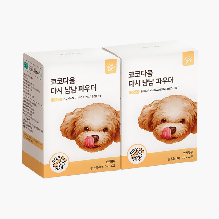 코코다움 다시 냠냠 파우더 2g x 30포 x 2박스