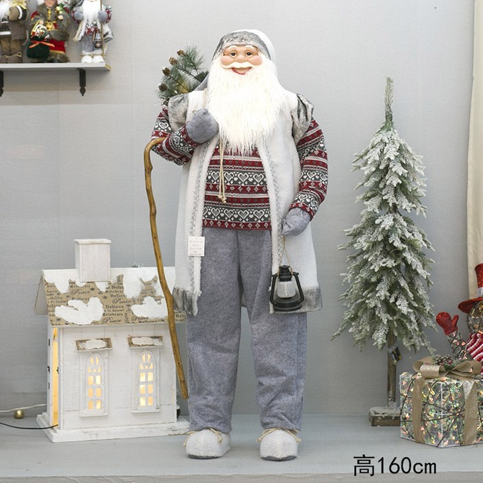 인형 크리스마스 장 파티 액세서리 모델 산타클로스 춤추는산타 성탄절 사다리