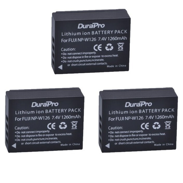 배터리호환  NPW126 및 듀얼 충전기 후지 XPro1 XPro1 XT1 XT1HS30EXR HS33EXR X PRO1 용 1260mAh NP W126 NPW126S W126S
