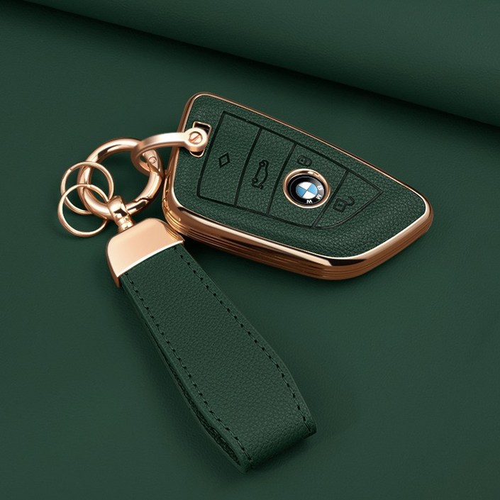 HAKO 소프트 가죽TPU 차키케이스키홀더 BMW호환, B02, 그린 HAKO 소프트 가죽TPU 차키케이스키홀더 BMW호환, B02, 그린