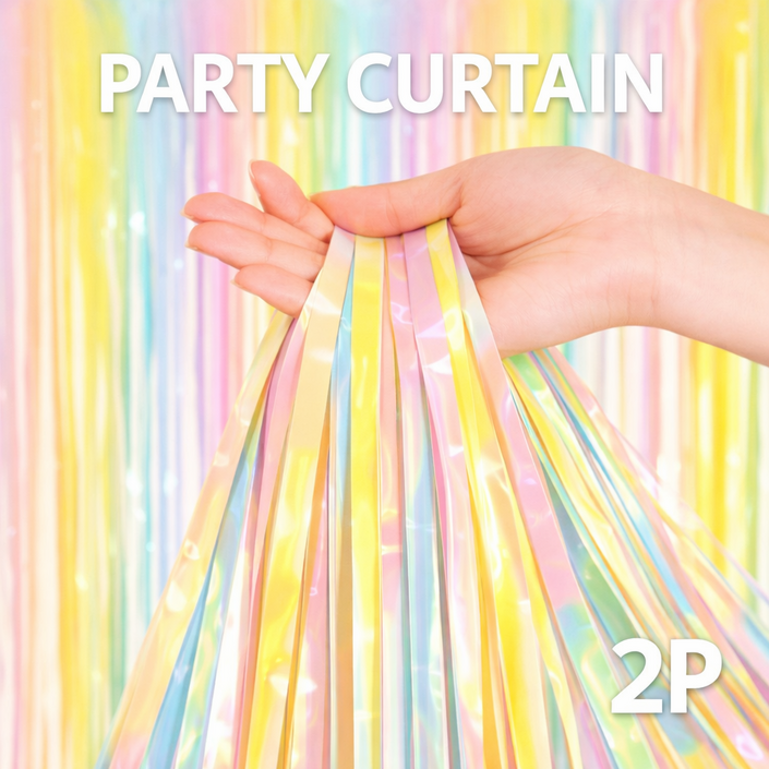 브로키 파티커튼 은박 수술 데코 생일 장식 이벤트 소품