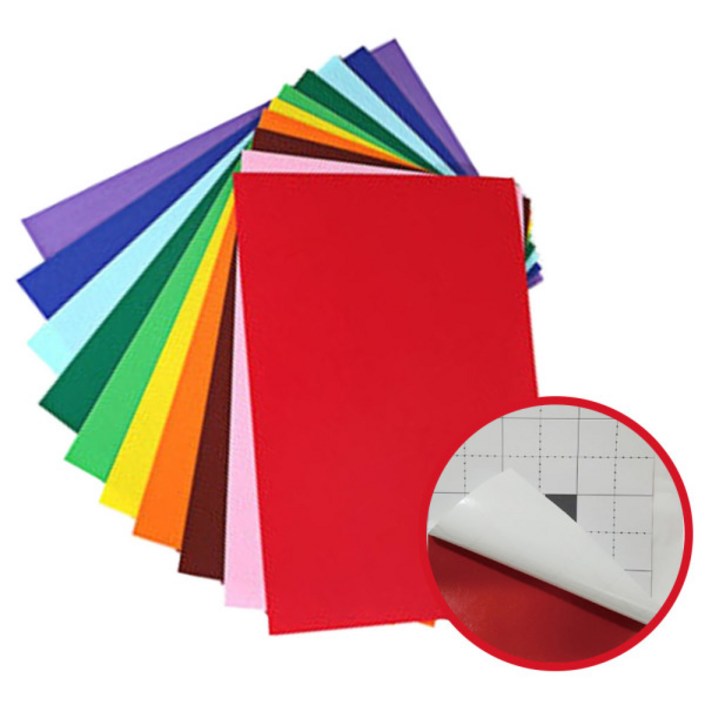 접착 펠트지 10매입단색혼합 택1, 혼합