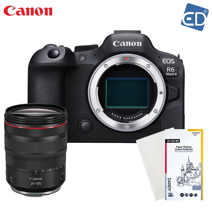 캐논 정품 EOS R6 Mark II RF 24105mm F47.1 IS STM KIT 액정필름포켓융 ED