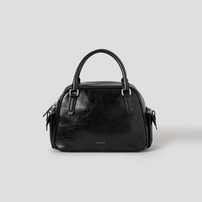 빈폴ACC 쥬니 라운드형 탑지퍼 토트백 블랙 BE59D3M025