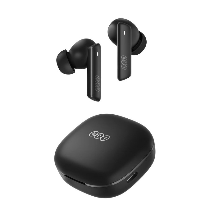 QCY HT05 ANC 10mm Bluetooth 5.2 IPX5 ANC 무선 이어폰 노이즈 캔슬링 이어폰 외음 캡쳐 모드 풍절 저감