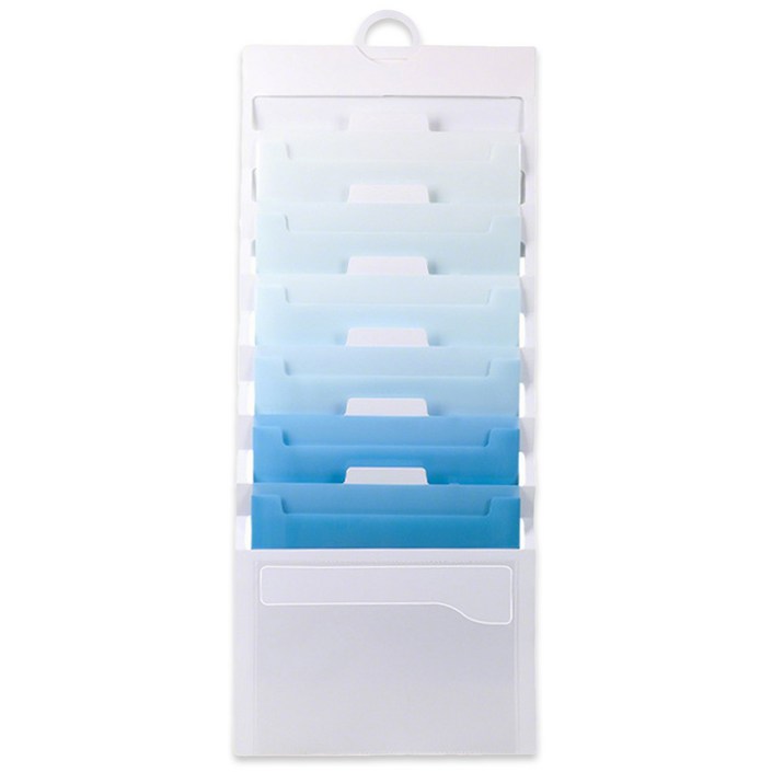 투데이리빙 A4 6단 벽걸이 접이식 아코디언 파일 서류 문서 파일 정리함 보관 저장 포켓 도큐먼트 케이스 인덱스 부착 가능 폴더 봉투 꽂이