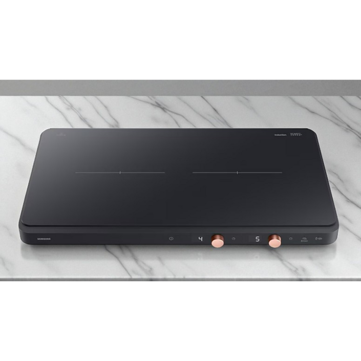 삼성전자 인덕션 더 플레이트 전기레인지 2구 자가설치 블랙