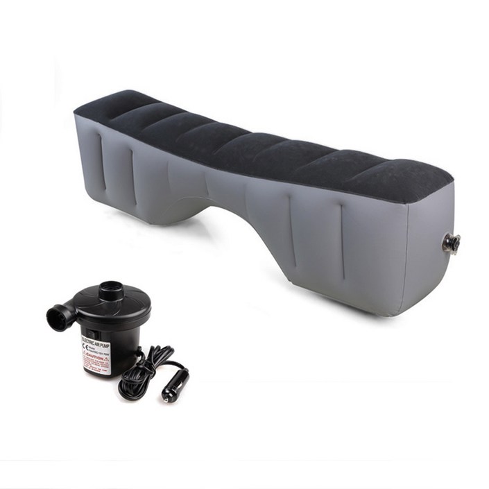 더굿즈 자동차 뒷좌석 에어매트, 1개, 블랙