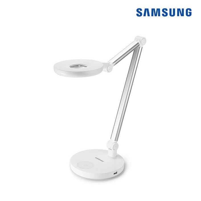 삼성 생체리듬 LED 데스크램프 공부방 책상 침실조명 USB충전지원 SIGM9C10A2A2D, 화이트, 2개