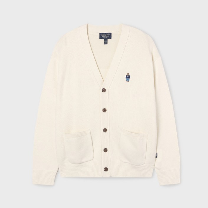 [후아유] 남녀공용 스티브 V넥 니트 가디건 / WHCKF4911U