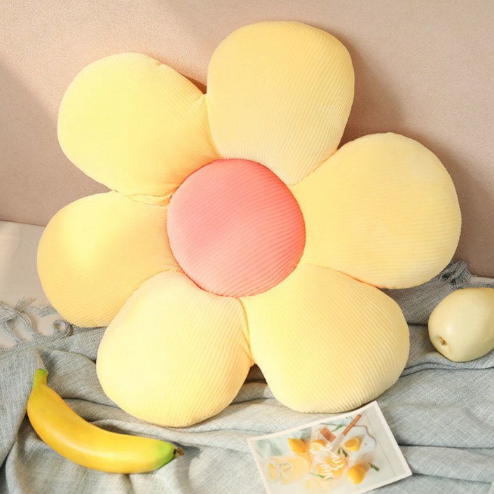 모사찌 플라워 6잎 꽃 방석 쿠션 47cm