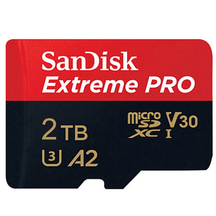 2TB 2T 극단적인 PRO A2 U3 V30 MicroSD 메모리 카드 SDXC 클래스 10 TF 미니 카드 카메라 스마트폰 노트북을 위한 마이
