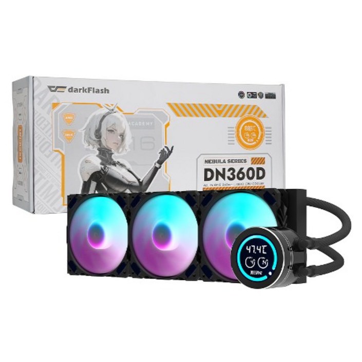 darkFlash NEBULA DN360D ARGB BLACK CPU 수랭쿨러 LIQUID AIO COOLER