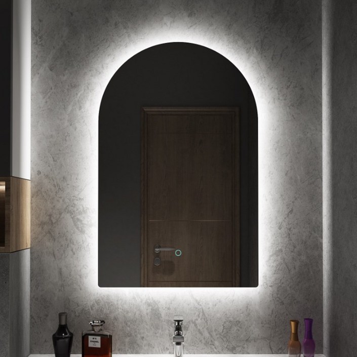 LED 아치형 조명거울 벽걸이형 화장대 화장실 드레스룸 감성소품 인테리어거울, 단일색상