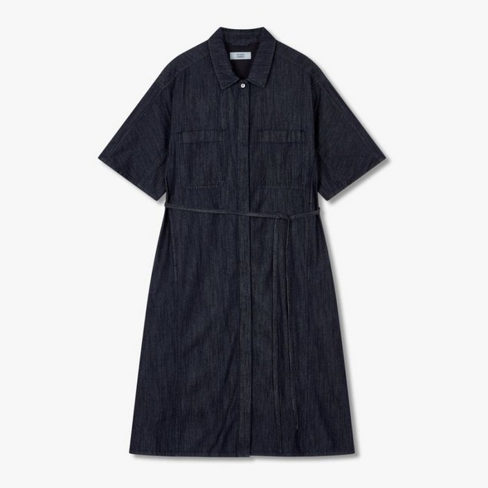 스튜디오 톰보이 STUDIO TOMBOY 히든버튼 롱 셔츠 데님 원피스 9105241180 468256